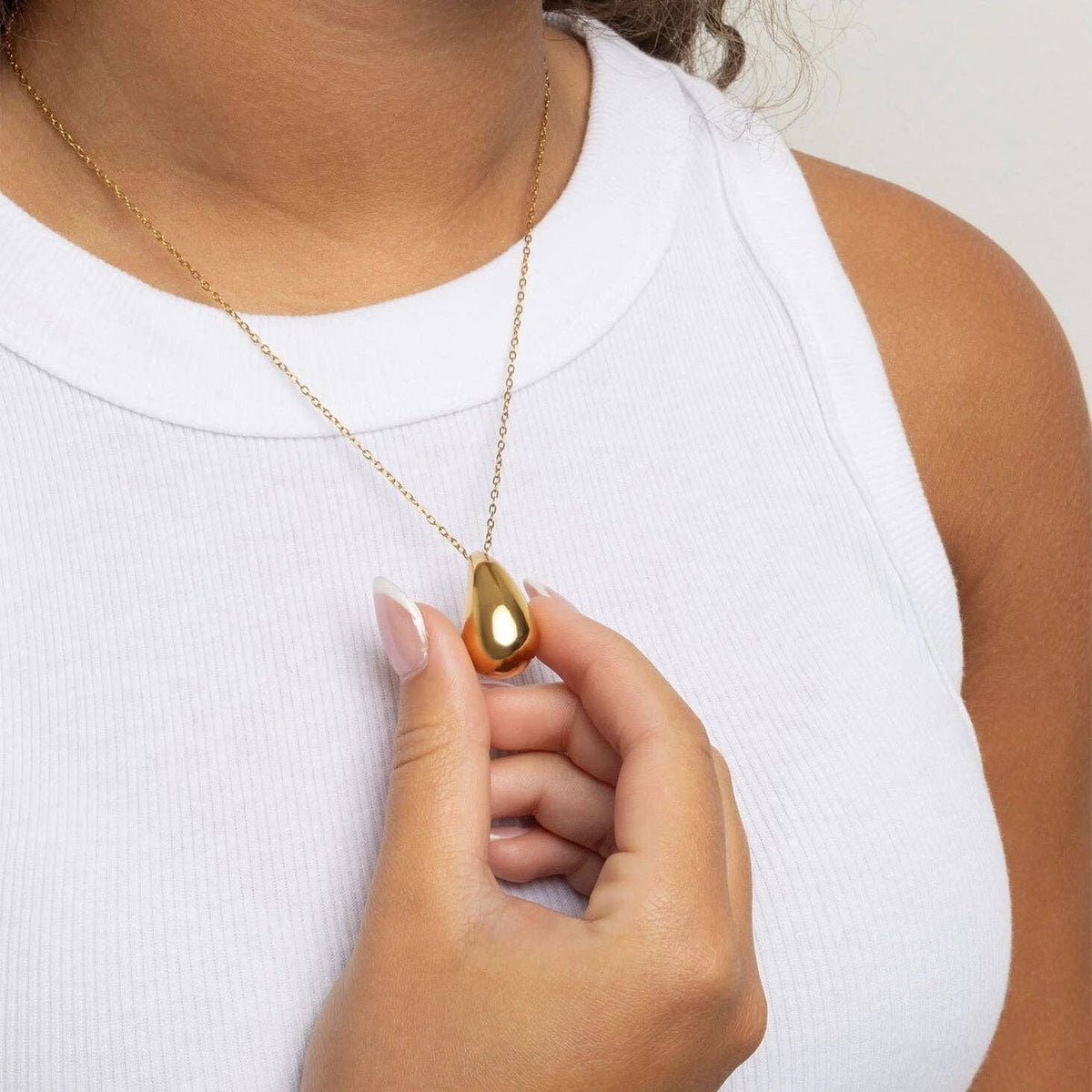 Teardrop Charm Necklace