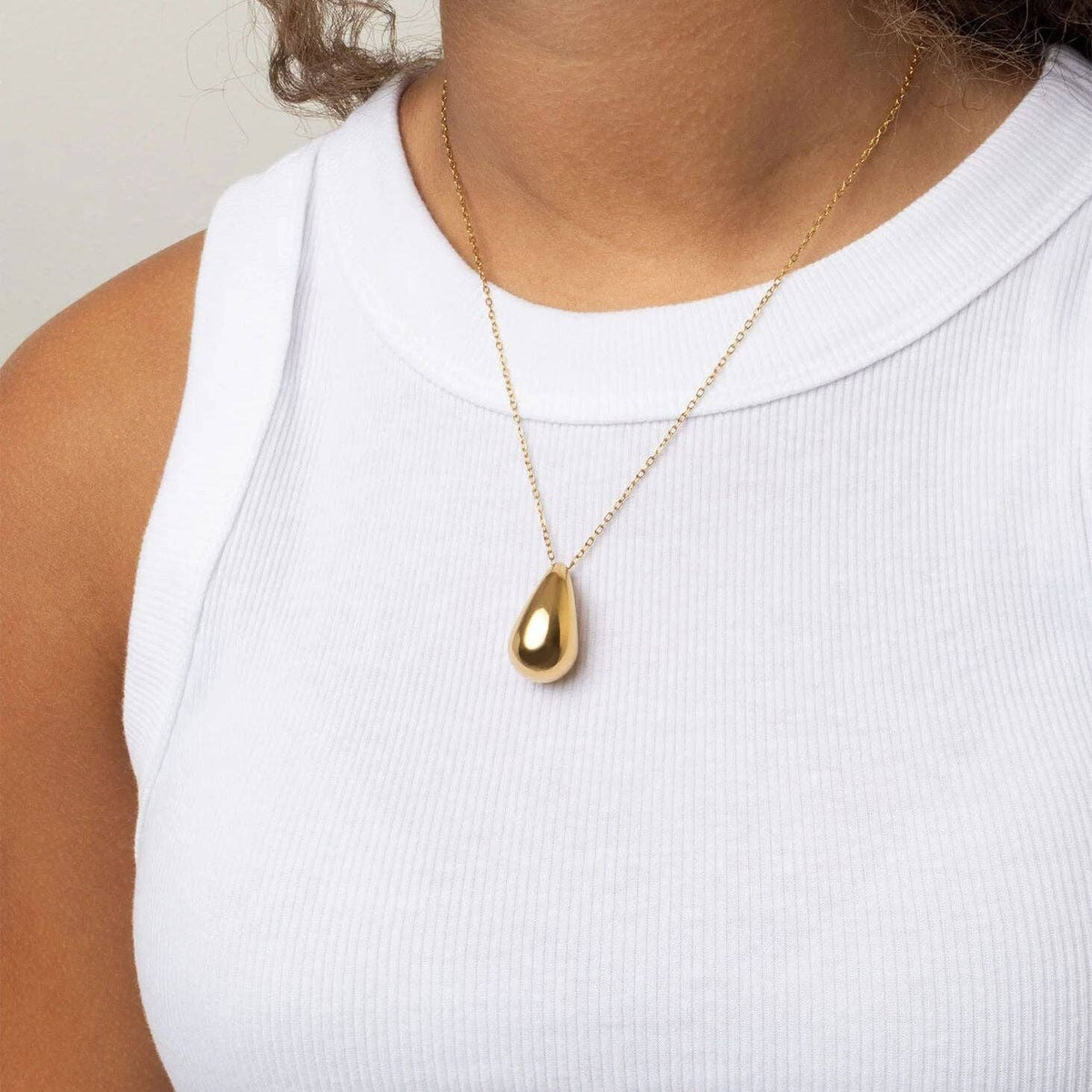 Teardrop Charm Necklace