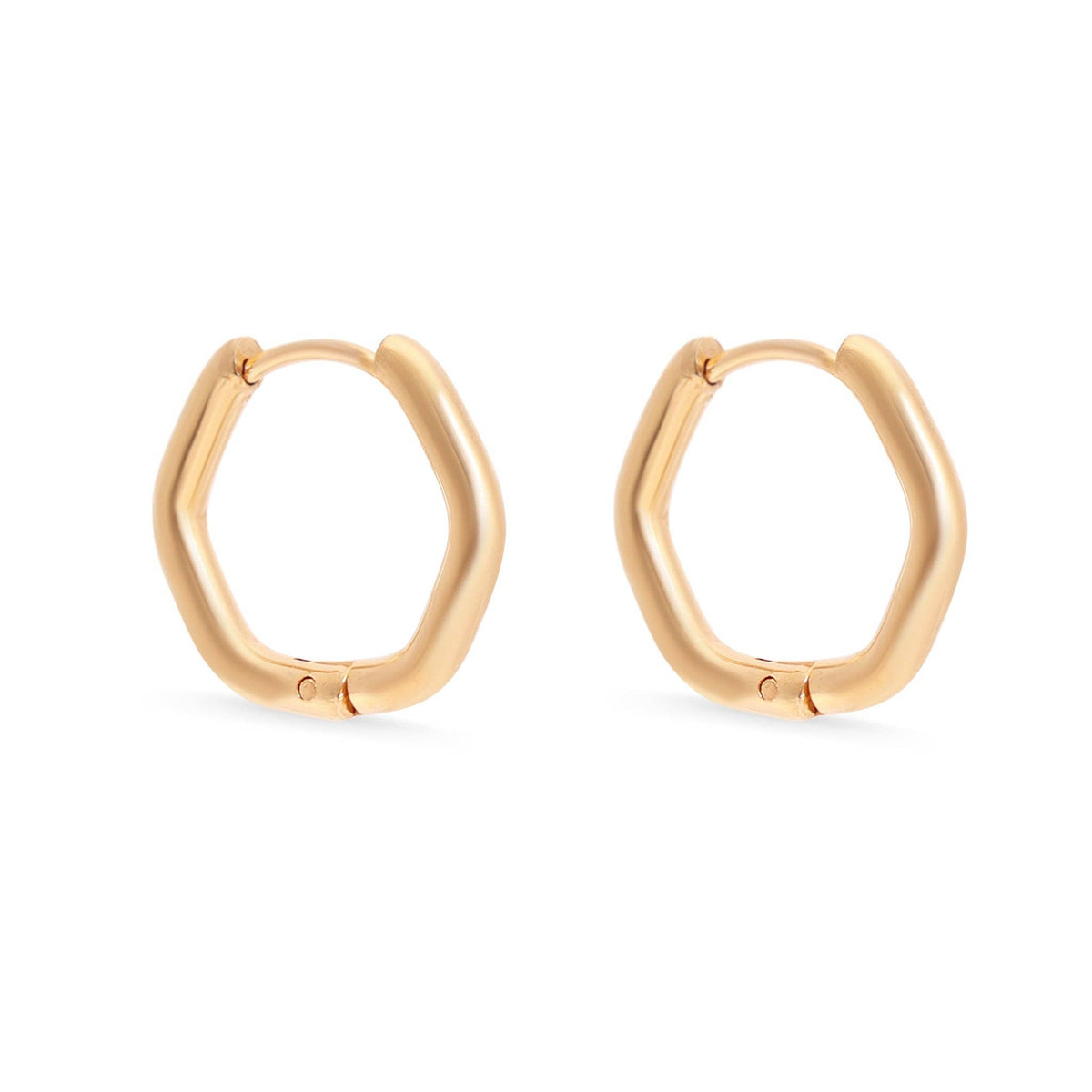 Geometric Huggie Earrings